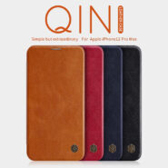 کیف چرمی نیلکین آیفون Apple iPhone 12 Pro max Nillkin Qin Leather Case