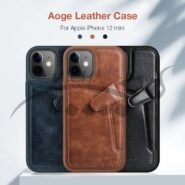 قاب چرمی نیلکین آیفون Apple iPhone 12 Mini Nillkin Aoge Leather Cover Case